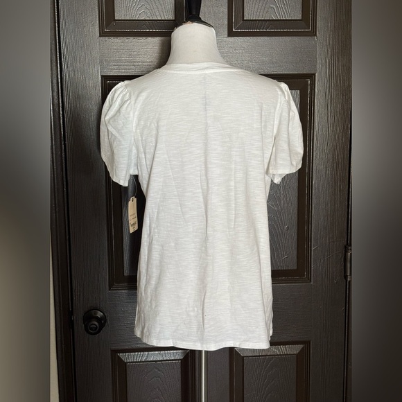 St. John's Bay Soft White Short Sleeve Tee - Picture 8 of 8